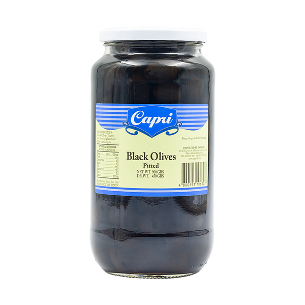 Capri Black Olives (Pitted)