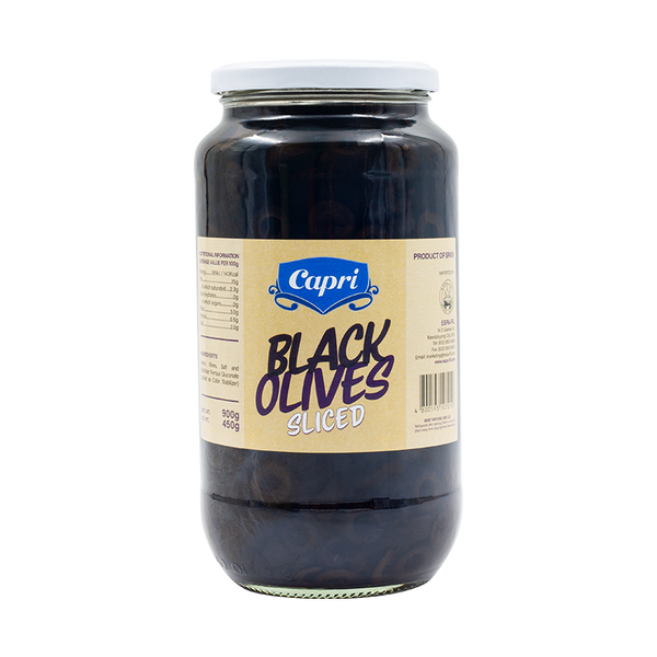 Capri Black Olives (Sliced)