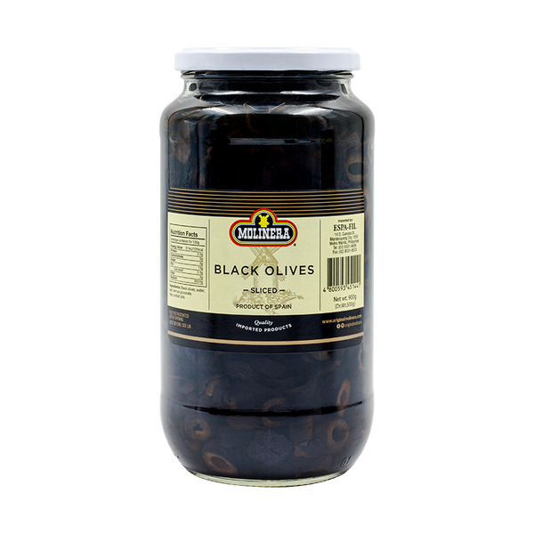 Molinera Black Olives (Sliced)