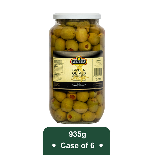 Molinera Green Olives Stuffed with Pimiento - WHOLESALE