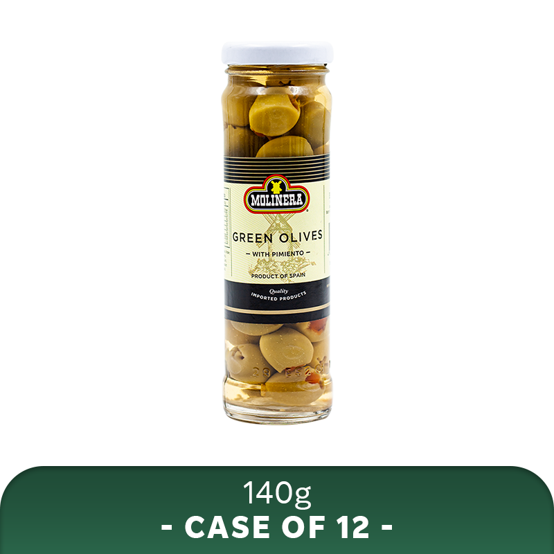 Molinera Green Olives Stuffed with Pimiento - WHOLESALE