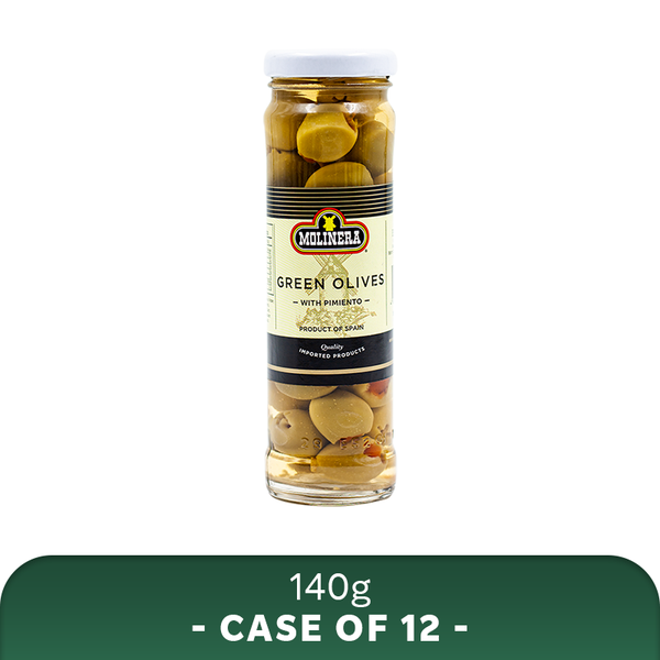 Molinera Green Olives Stuffed with Pimiento - WHOLESALE