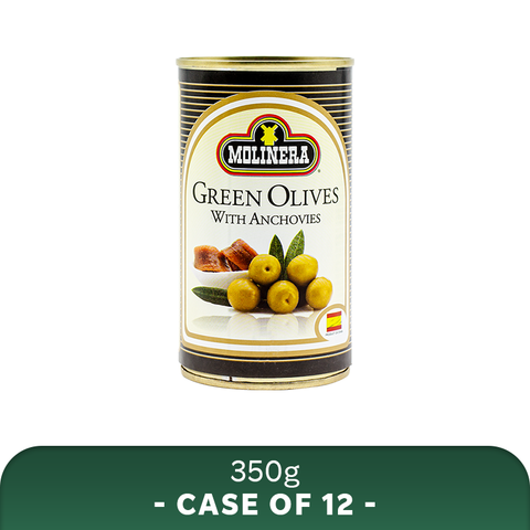 Molinera Green Olives Stuffed with Anchovies - WHOLESALE