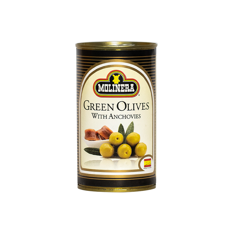 Molinera Green Olives with Anchovies