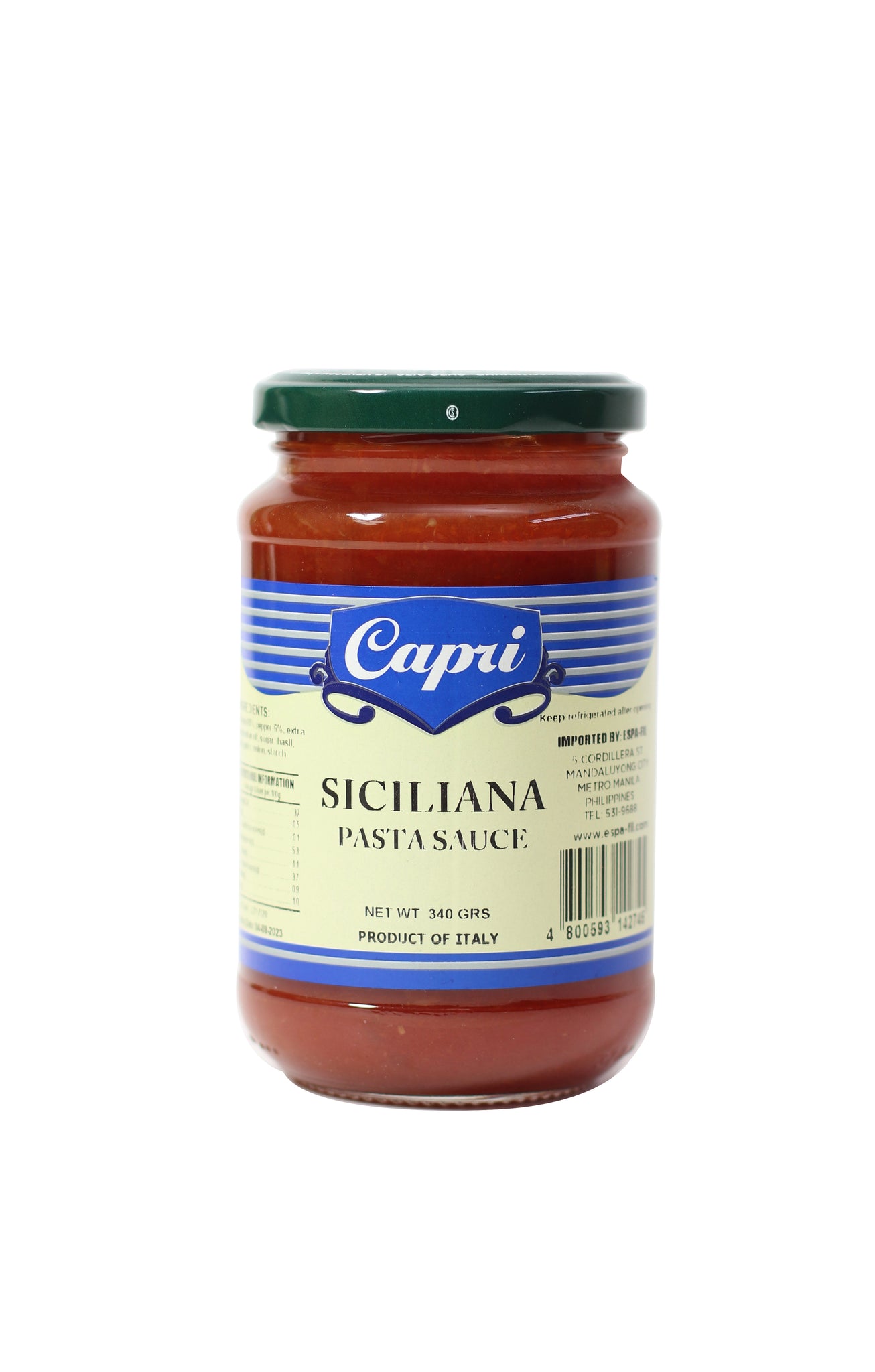 Capri Siciliana Pasta Sauce