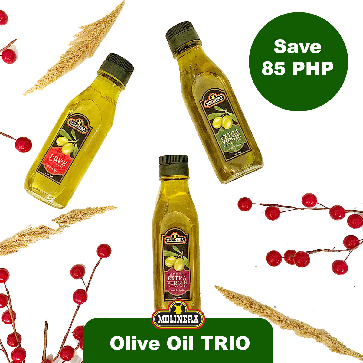 Molinera Olive Oil Trio Gift Bag